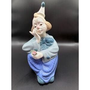 Vintage Porcelanas de Cuenca Spain Clown Figurine |  Porcelain Harlequin
